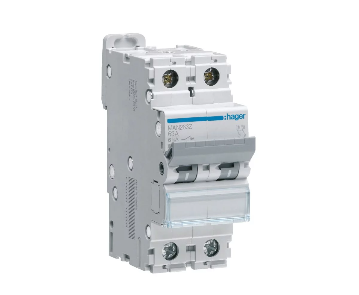 63A 2P 6kA C-CURVE MCB