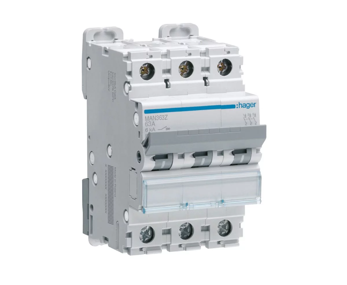 63A 3P 6kA C-CURVE MCB