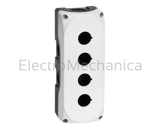 4 HOLE EMPTY P/BUT. STATION-GREY