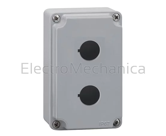 2 HOLE METAL PUSHBUTTON STATION