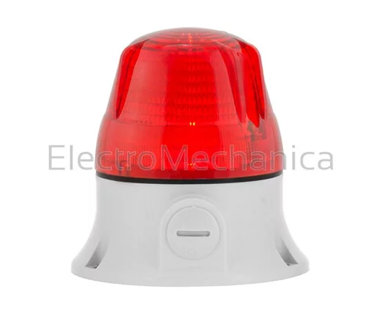 LED RED S/MNT BEACON 12-24VAC/DC