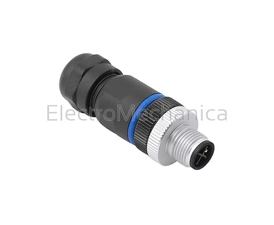 POWER CONNECTOR; M12 3PIN+E; MALE