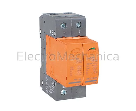 TYPE 1+2 Imax 65kA 2P 1PH+N SPD