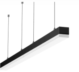 LED PERFORM LINEAR PENDANT 1200 60W 3CCT SUSPENSION/SURFACE - BLACK