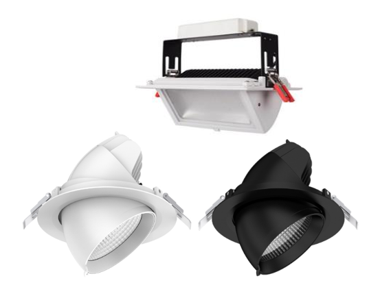 LED VALUE SURFACE DOWNLIGHT 32W PS 3CCT IP54 BLACK