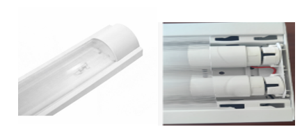 T8 SLIM BATTEN HOUSING 0.6M 1X LAMP IP20 - WHITE