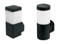 E27 BOLLARD ROUND 770 1X LAMP IP65 BLACK